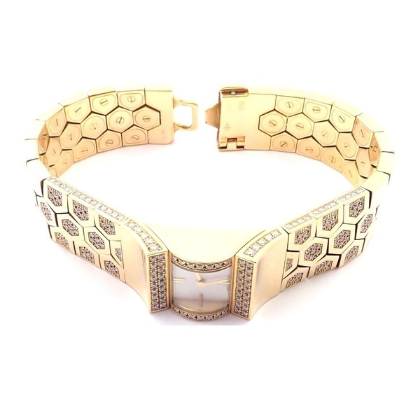 Authentic! Van Cleef & Arpels Ludo Swann 18k Yellow Gold Diamond Watch Papers - Picture 9 of 12